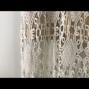 Sabo Skirt Cream Macrame Evening Dress